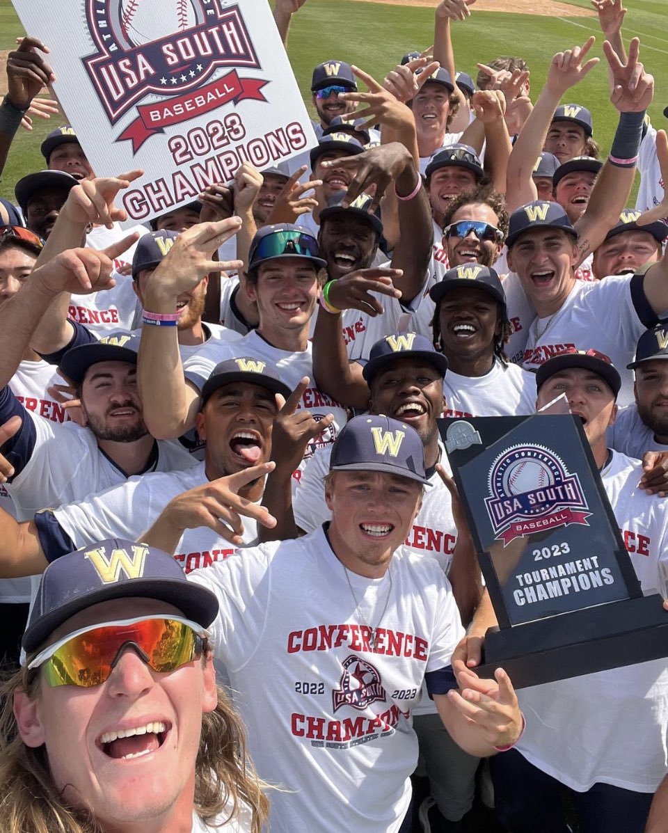 For the first time since 2009, <a href="/NCWUBaseball/">NC Wesleyan Baseball</a> are USA South Champions!!!