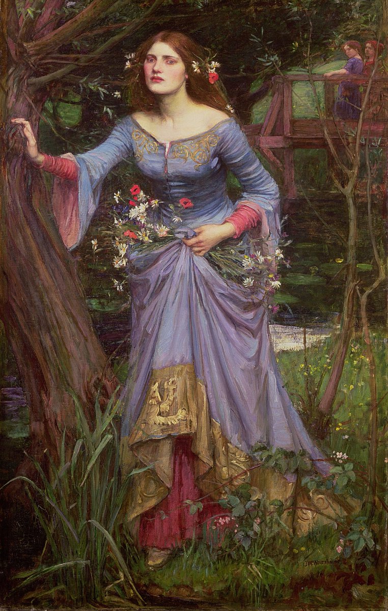 APrerrafaelita's tweet photo. Oh, ser una musa de Waterhouse y dedicarse a coger flores 🌷💐🌸 https://t.co/yXShrkhlls