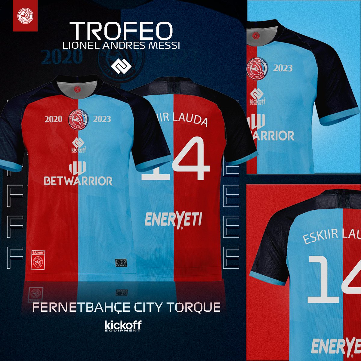 𝐿𝑜 𝑚𝑒𝑗𝑜𝑟 𝑑𝑒 𝑎𝑚𝑏𝑜𝑠 𝑙𝑎𝑑𝑜𝑠 🦅🍾
Una fusión 𝐮𝐧𝐢𝐜𝐚 🔴🔵 

Junto con <a href="/kickoffuy_/">K I C K O F F</a> les presentamos la camisetas del Espumero para el Trofeo Lionel Andrés Messi. 

#VolareInAlto | #TodoTorque