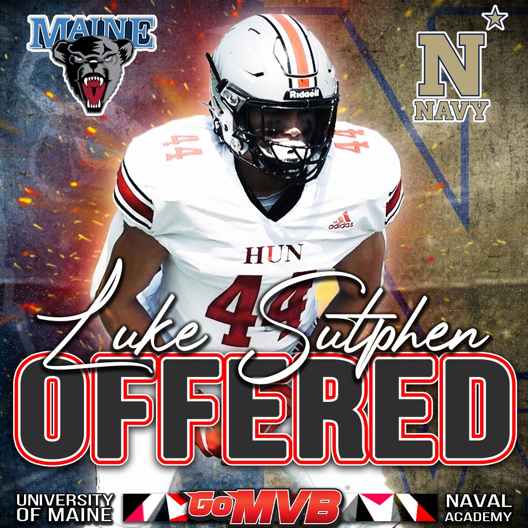 GoMVB's tweet photo. 🚨OFFER ALERT🚨⁠ Congrats to Luke Sutphen on his two most recent offers from the University of Maine and Navy!
'24 LB/TE
Hun Raiders, NJ
More Info: https://t.co/mxGHHiRnkJ
Follow: @Luke_Sutphen

#gomvb #hsfootball #studentathlete #collegerecruit #collegerecruiting #offers https://t.co/b2yz7CvzK0