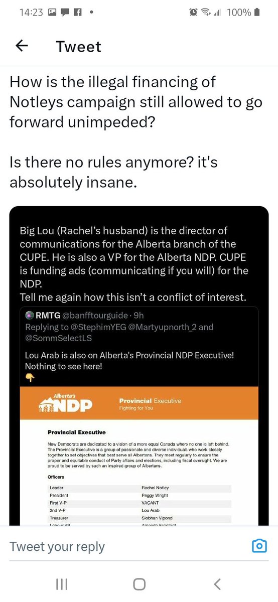 joanne15191's tweet photo. @CailinasEirinn @UCPWarRoom Why do you hate Alberta? Notely ndp HATES Alberta. She screwed up Alberta last time. She's a liar too. #ndpmustgo #notelymustgo #NeverVoteNDP #VoteUCP #VoteDanielleSmith #wefndp #ndpcommunism #ndpmustgo #Discrimination #Totalitarianism https://t.co/FzMYElIx96