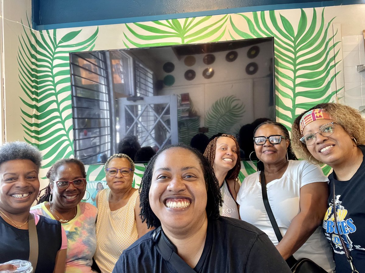 The @blackgirlsdobike chapter of Sacramento met together for coffee and conversation this morning to discuss to how to get more black women participating in May is Bike Month! 

Are you signed up yet at mayisbikemonth.com? What are you waiting for?