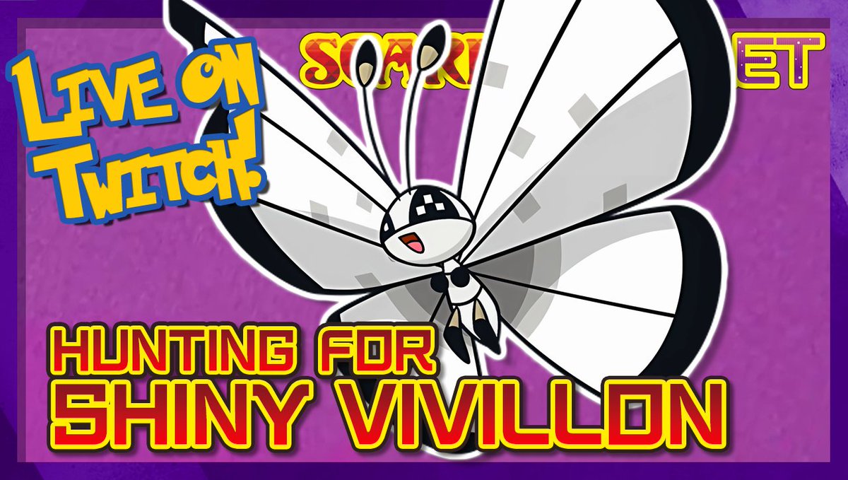 LivingShinyDex's tweet photo. https://t.co/oZzNMTlXpz LIVE on #Twitch - Quest for the SHINY VIVILLON DEX continues!!! #Pokemon #shinypokemon #PokemonScarletViolet https://t.co/WGX041M8Vw