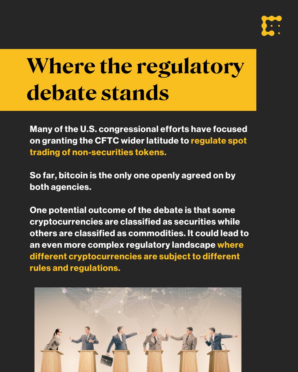 CoinDesk's tweet photo. The debate over if cryptocurrencies should be defined as securities or commodities has implications for whether, how and by whom they're regulated.

We explore the ongoing debate of whether cryptos should be classified as one or the other: 
https://t.co/VzZKUDPIAs https://t.co/r85hdR6aNc