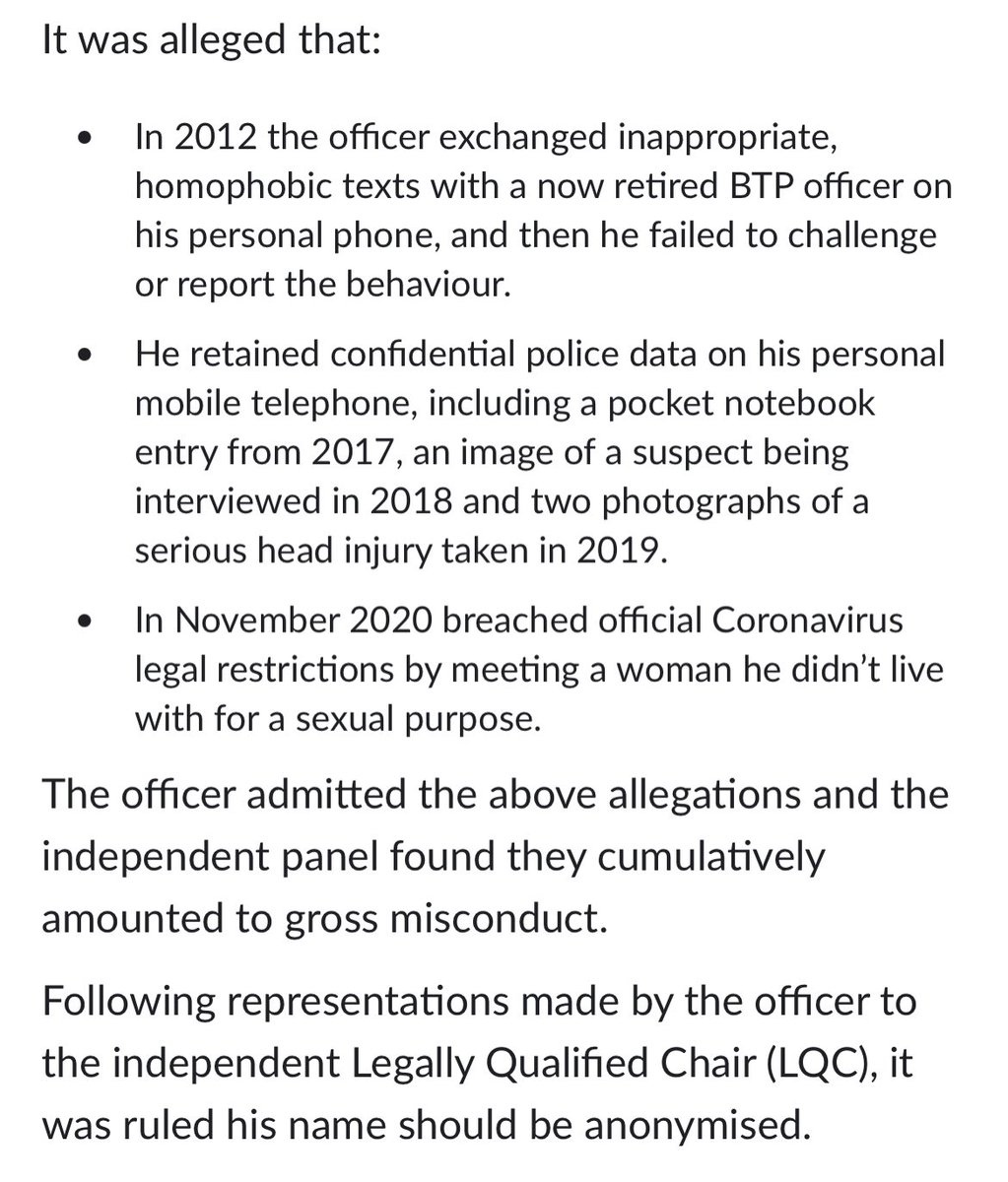 _chris_casey_'s tweet photo. People like this have no place in policing.

One by one, we’re ridding the service of these individuals who undermine public confidence and let down the overwhelming majority of brilliant people in policing.

#NotInMyForce 

https://t.co/Mqx8021ory https://t.co/kWAesuiGEh