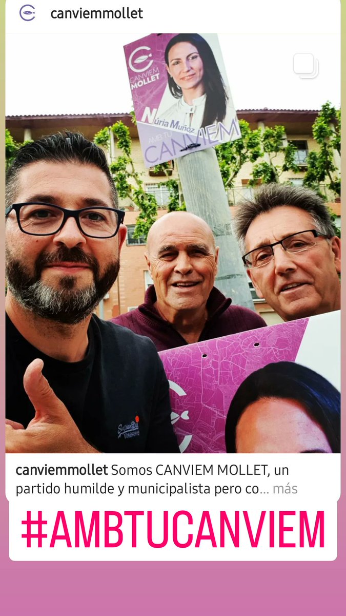 Somos CANVIEM MOLLET, un partido humilde y municipalista pero contamos con el trabajo de gente como tu. Hagamos frente a los grandes partidos que poco miran por el mundo local. ¡Necesitamos gente como tu! #AmbTuCanviem #TornaLaIlusióAMollet #Mollet