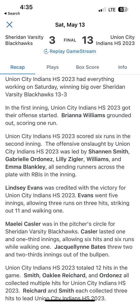 Union City Indians Softball (@ucindianssb) on Twitter photo 