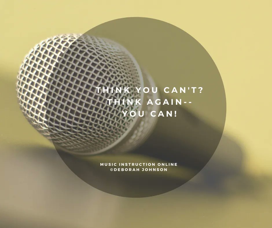 DebJohnsonWorks's tweet photo. Think you can’t? Think again--you CAN! #FreeDownloads: https://t.co/gUraxxnaWV #onlinelearning #musicislife #relearn #nevertoolatetoostart #midlife #stepbystep #onlinetrainingprogram #onlinemusiclessons #piano #pianolovers #voicelessons #onlinevoicelessons https://t.co/K7LJgy9Olg