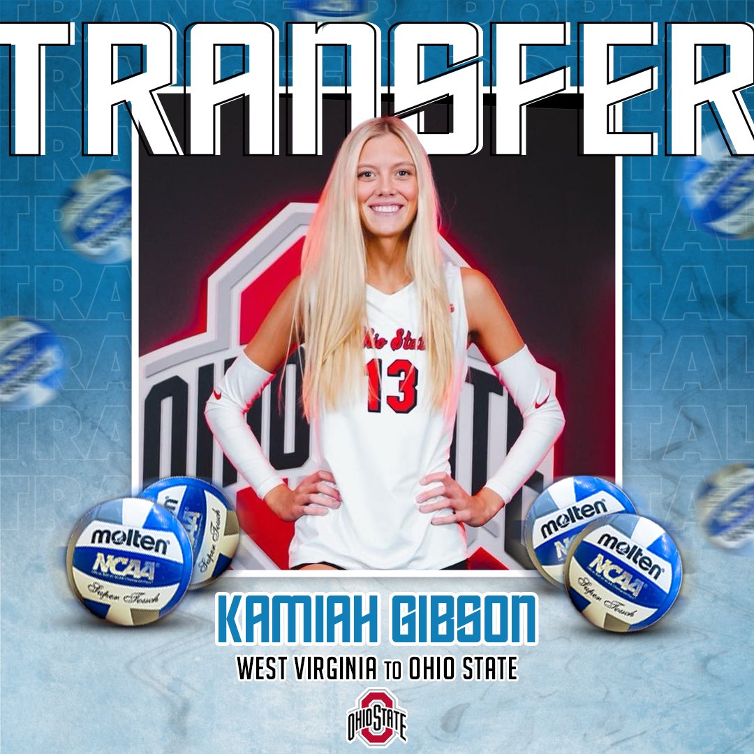 𝗧𝗿𝗮𝗻𝘀𝗳𝗲𝗿

✏️: Kamiah Gibson
🏐: Setter
🎓: RS Junior
⬅️: West Virginia
➡️: <a href="/OhioStateWVB/">Ohio State Women's Volleyball</a> 

#CollegeVBTransfers | #NCAAWVB