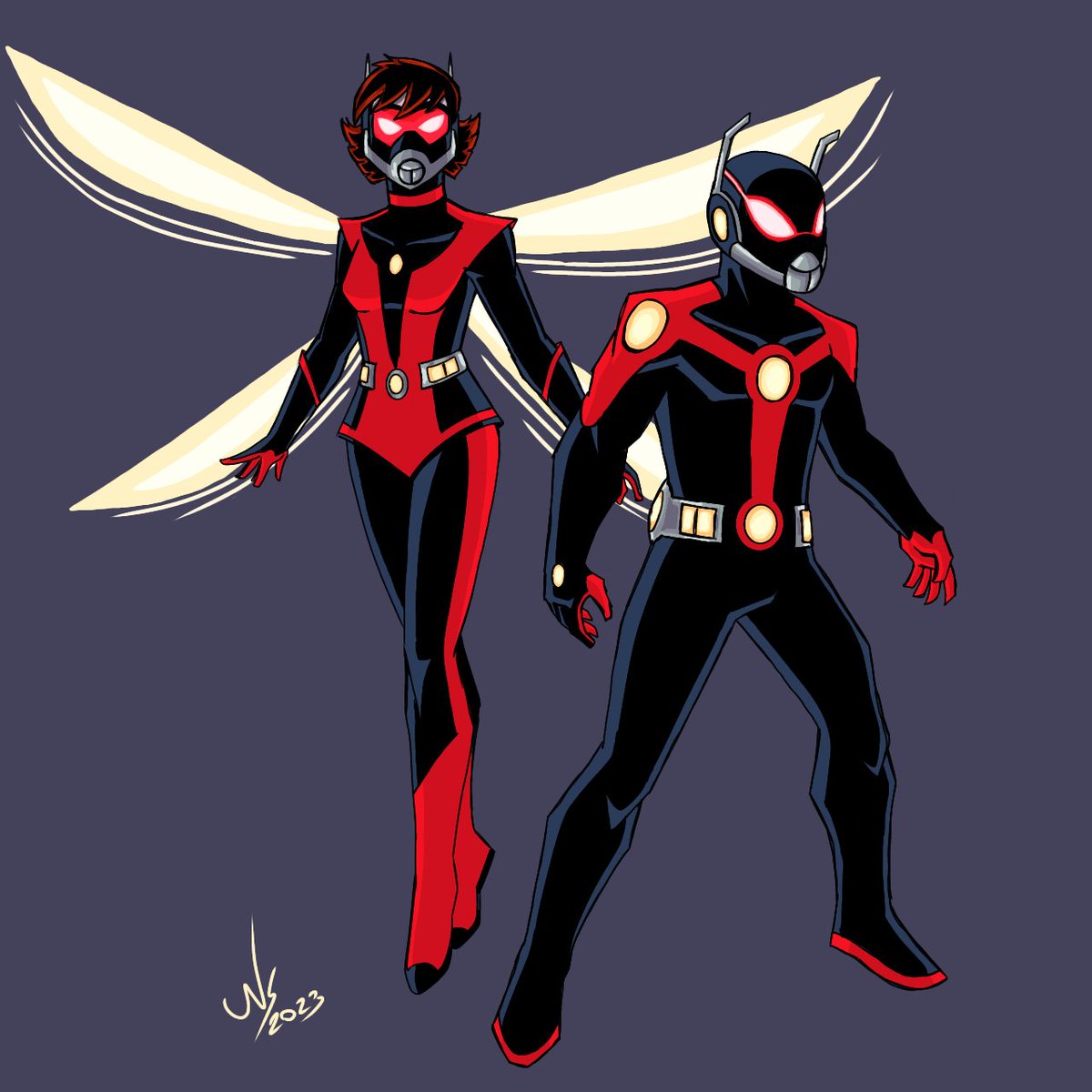 hank pym and janet van dyne/Ant-man and The Wasp.
#Marvel #MarvelComics #MCU #AntManAndTheWasp #art #Artists #artistsontwitter
