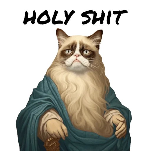 0xKingAlpha's tweet photo. @3orovik There is only one #GrumpyCat https://t.co/UVBuueibaQ