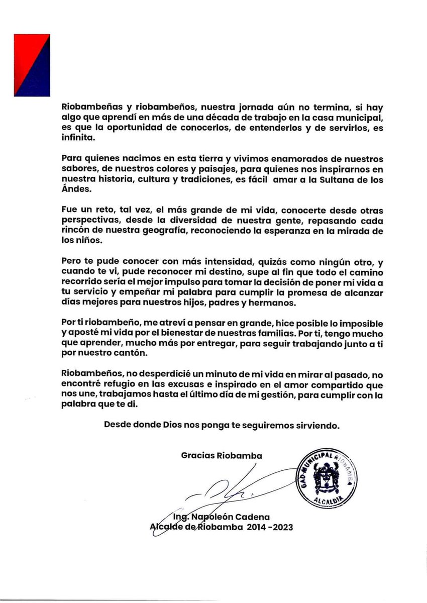 Napo Cadena tweet media