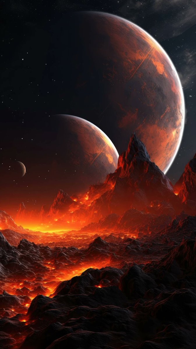 unrealpixels's tweet photo. a digital art wallpaper of a cosmic landscape with a gigantic planet in the foreground, surrounded by an asteroid belt
 #Moon #Astronomicalobject #Outerspace #Planet #Universe #Astronomy #Celestialevent #Space #Earth #Nature #midjourney #aiart #generativeai #Aigenerated... https://t.co/y9ml7tMBr1