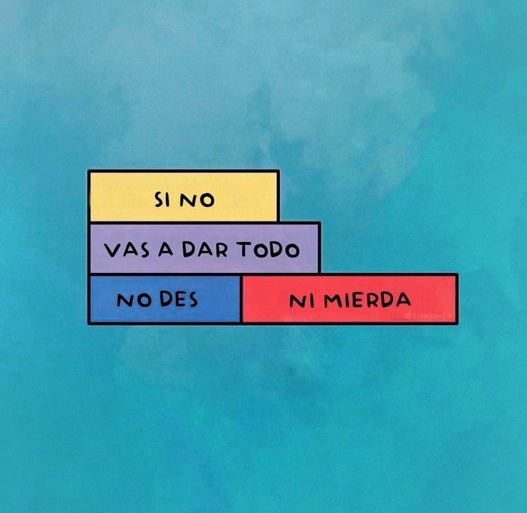 No estamos para amores a medias