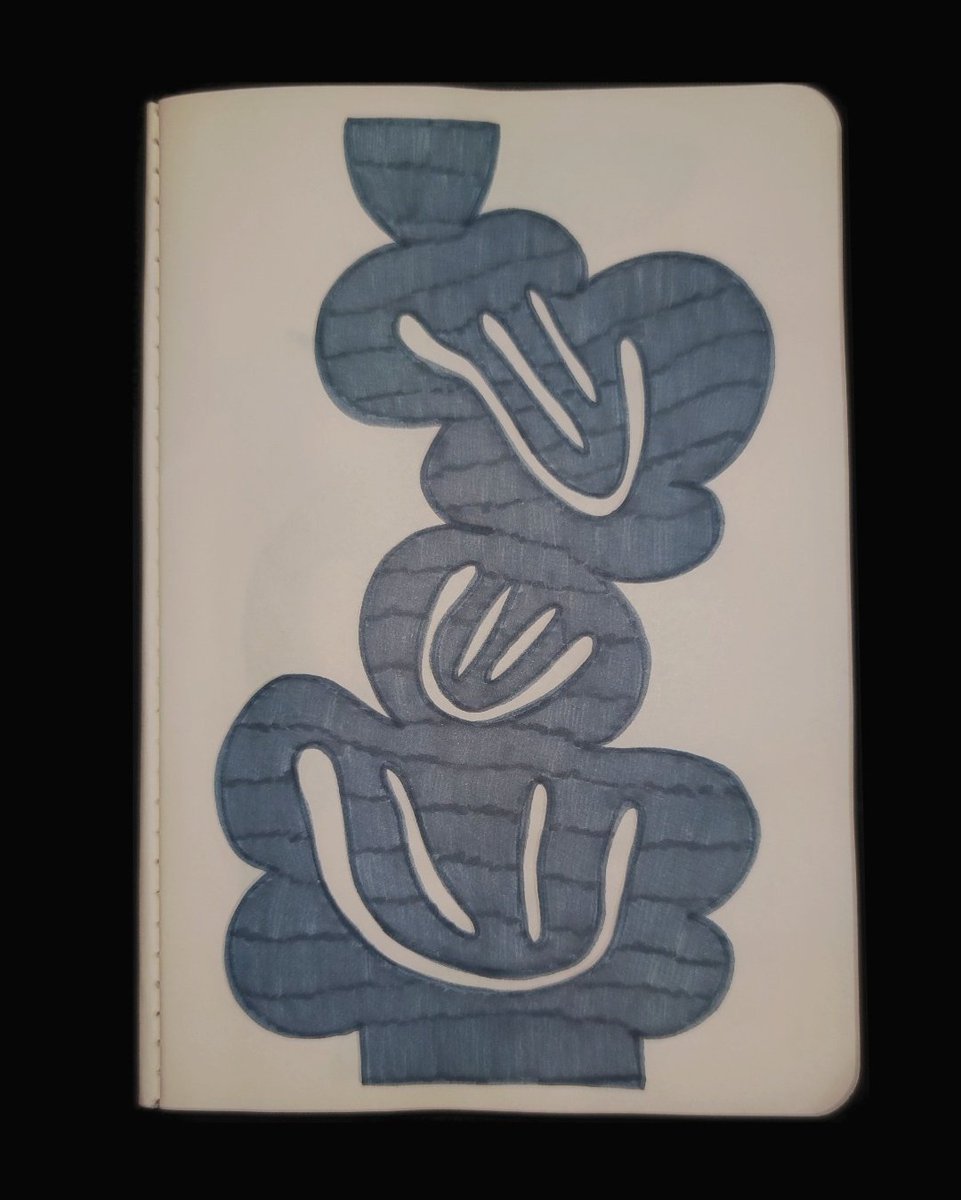 "more blue"

Blue felt-tip pen on 70 g/m² paper
A5