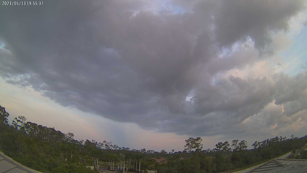 Estero Fire Rescue at sunset and it's 84.1 F.