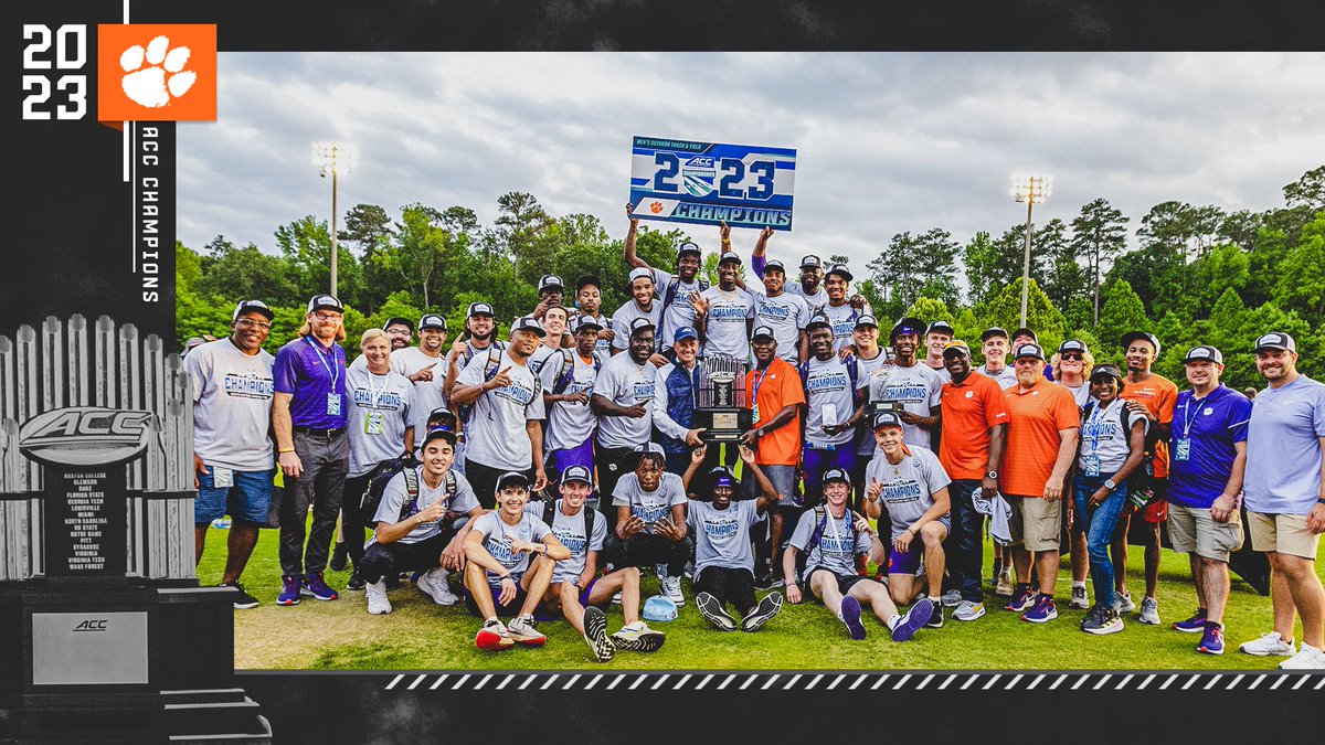 theACC's tweet photo. 2023 ACC Men's Outdoor Track &amp; Field CHAMPIONS 🏆 https://t.co/GSQnczgtQf
