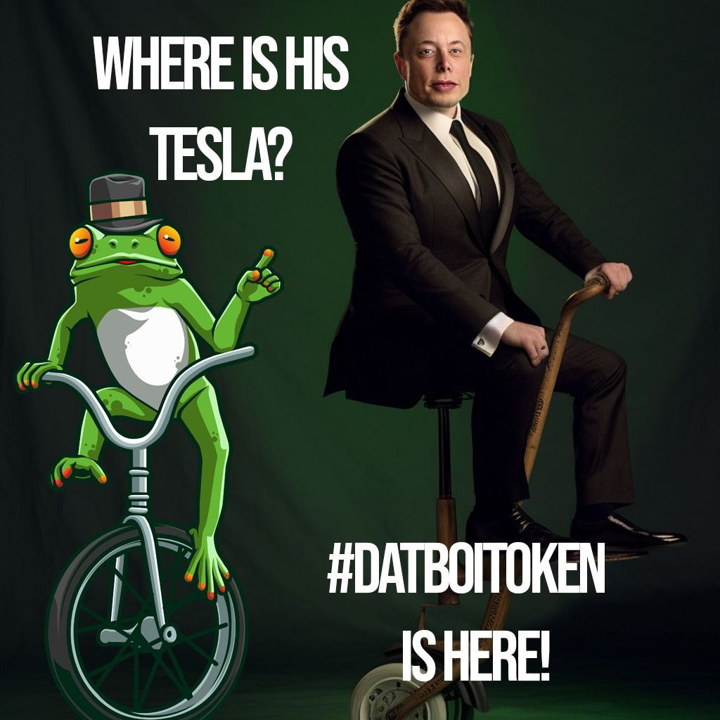 rayyan_sari's tweet photo. Hey π @Tesla can tell us #pepe #datboitoken #datboivspepe #pepe @DatboiRocks https://t.co/7XT4ZmLS2h