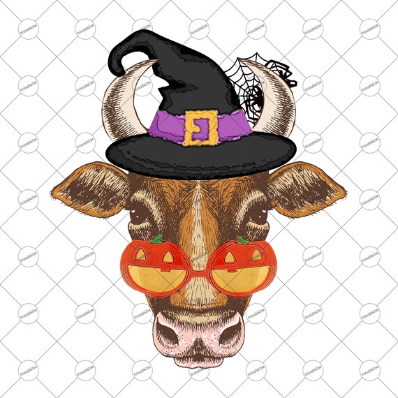 Halloween Png Funny Cow Sublimation Designs etsy.me/3BjzSHh #sublimationdesigns #designsdownloads #sublimationdownload #svg #clipart @etsymktgtool