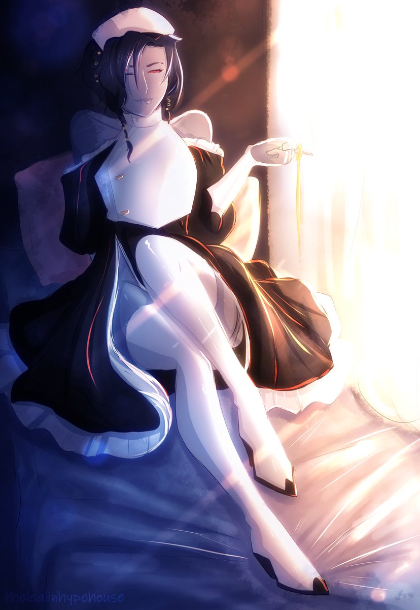 Very late Maid Day with one of my #SWTOR oc Ain'res : D