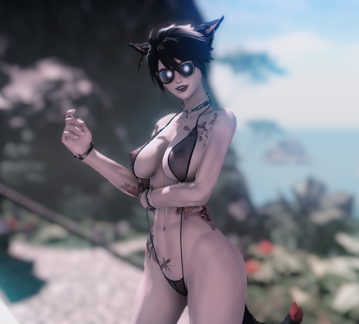 Dwadle4's tweet photo. Did you just pspspsps ME!

#GPOSERSNSFW #ffxivlewd #ffxivnsfw #nsfw #miqote https://t.co/CGSVWticQu