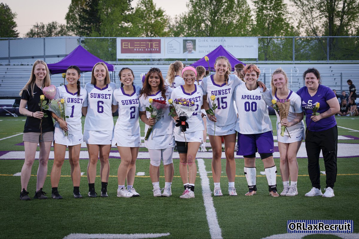 Beautiful night for the last day of regular season <a href="/oregongirlslax/">OGLA</a> lacrosse. Congrats to the <a href="/SunsetHSLax/">Sunset HS Lacrosse</a> Seniors.