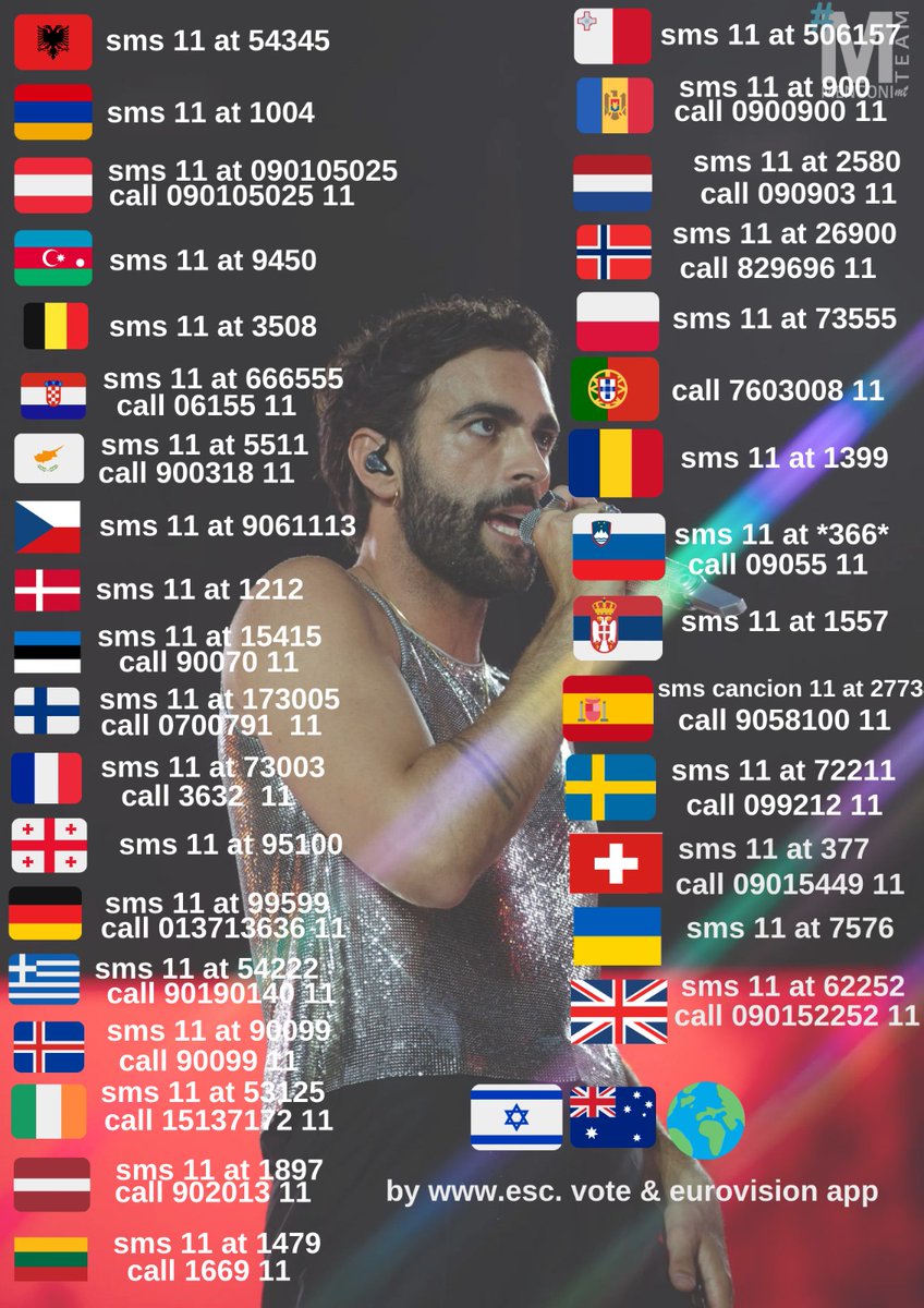 mengoniteam's tweet photo. Europe! World! Start voting now! 🔥

#MengoniESC2023 
#Eurovision2023 
#Vote11 https://t.co/EjFaL54V9s