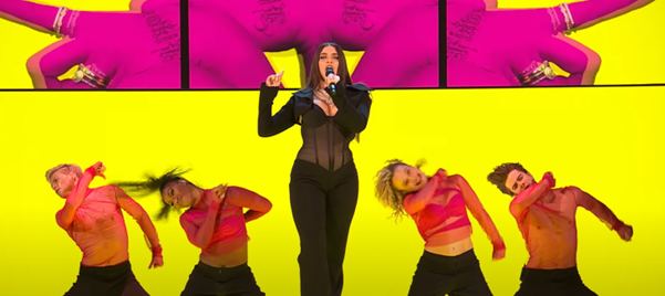 innocent's tweet photo. She’s absolutely Mullering this. Go on, Mae.

#Eurovision https://t.co/5YNMXuadtq