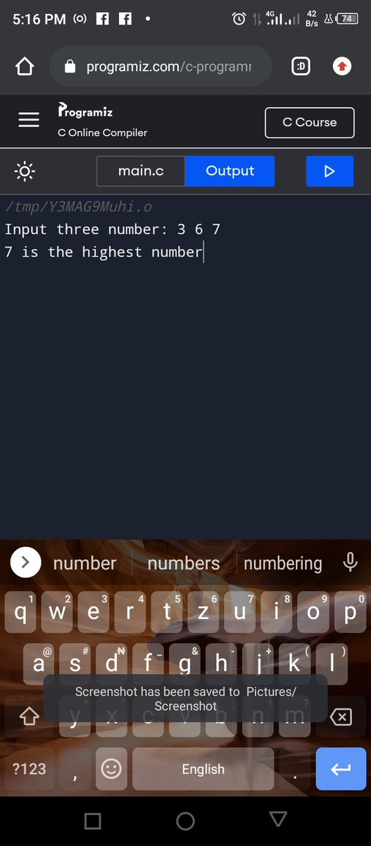 DeeRNner's tweet image. Today I solve some tasks on method of user defined functions.
#DaysofCoding #Alx_SE