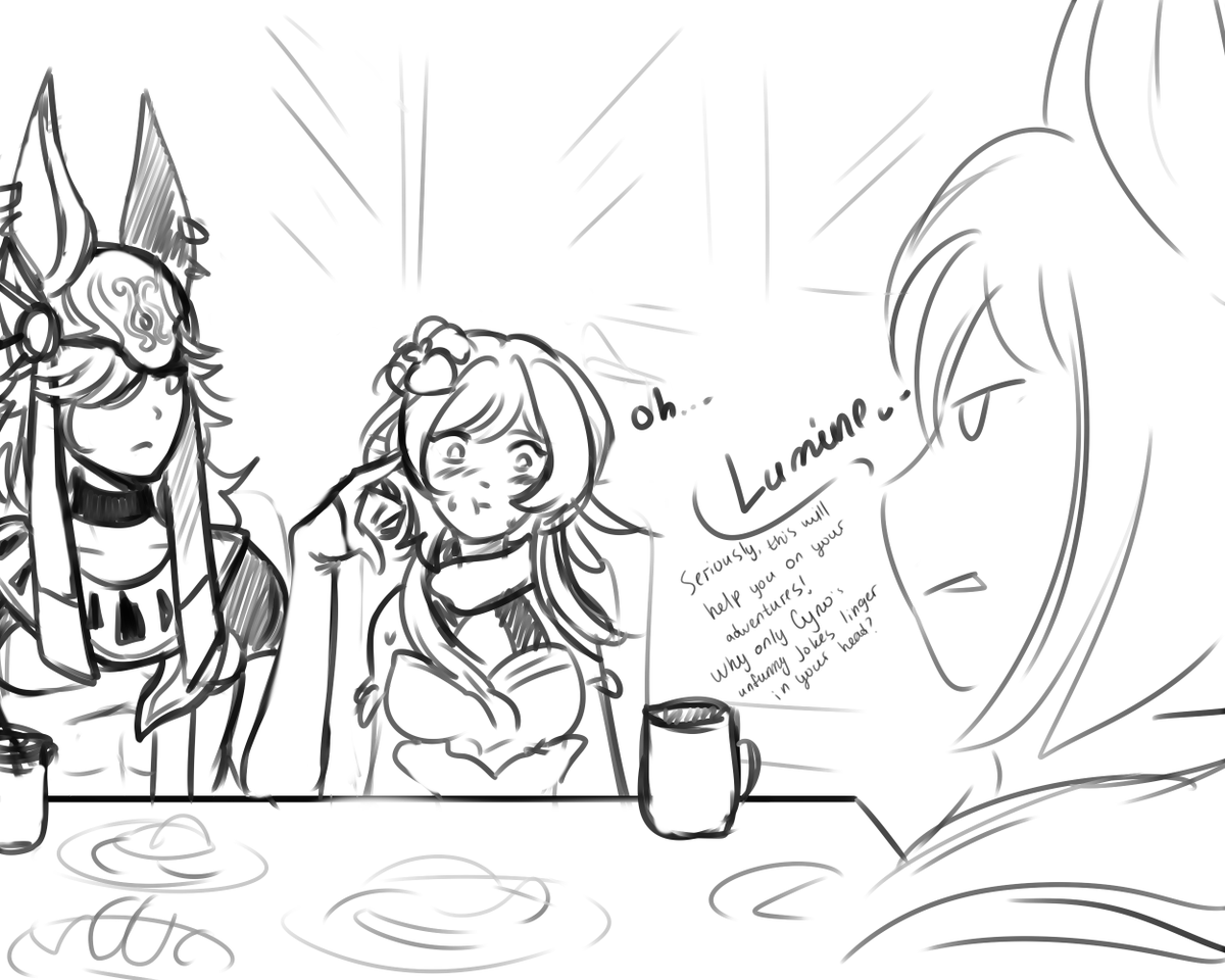 Reilin64949487's tweet photo. #ArtistOnTwitter #art #GenshinImpact #fanart #Lumine #Cyno #Tighnari https://t.co/GRq4qAd5vT
