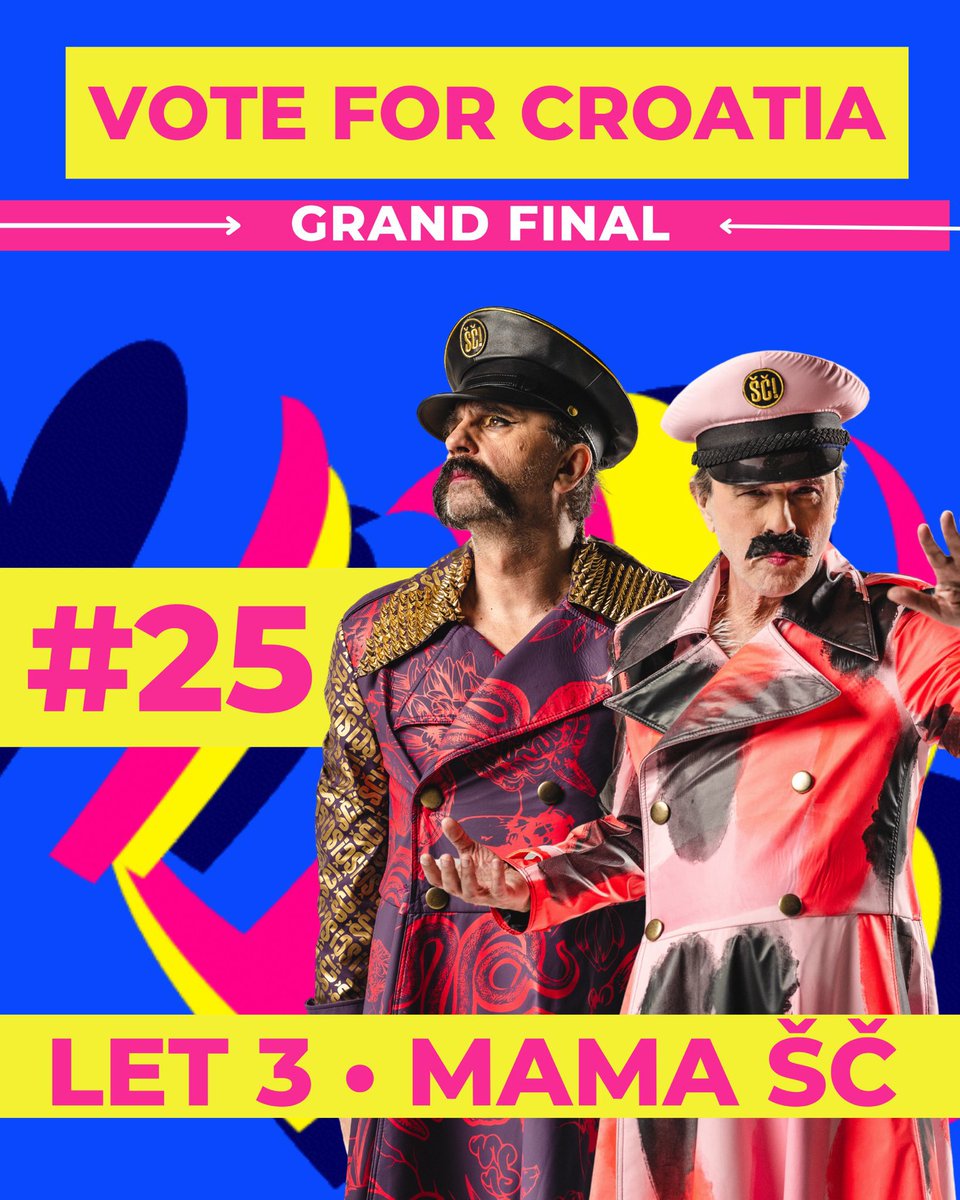 StateOfCroatia's tweet photo. Let’s do this! Give your vote to #Croatia and our #Let3 song! 🇭🇷🚜🚜🚜🚜

@Let3Mrle @mmrijeka #Eurovision #Eurovision2023 https://t.co/THbwQsJDbK