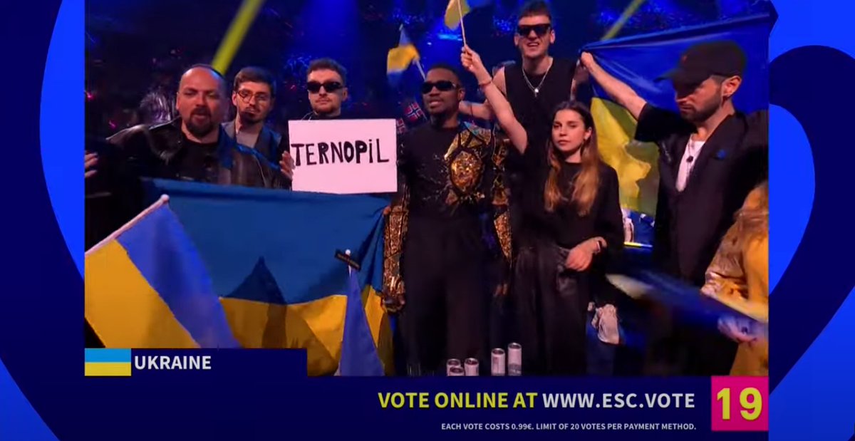 Ternopil is a Ukrainian city that was hit by Russian missiles during the Eurovision 2023 final.

#Eurovision #Eurovision2023