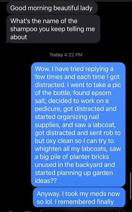 The joys of ADHD https://t.co/30zdcNq9Vq<a href="/tag/blocktheblue"class="tags"><span>#blocktheblue</span></a>