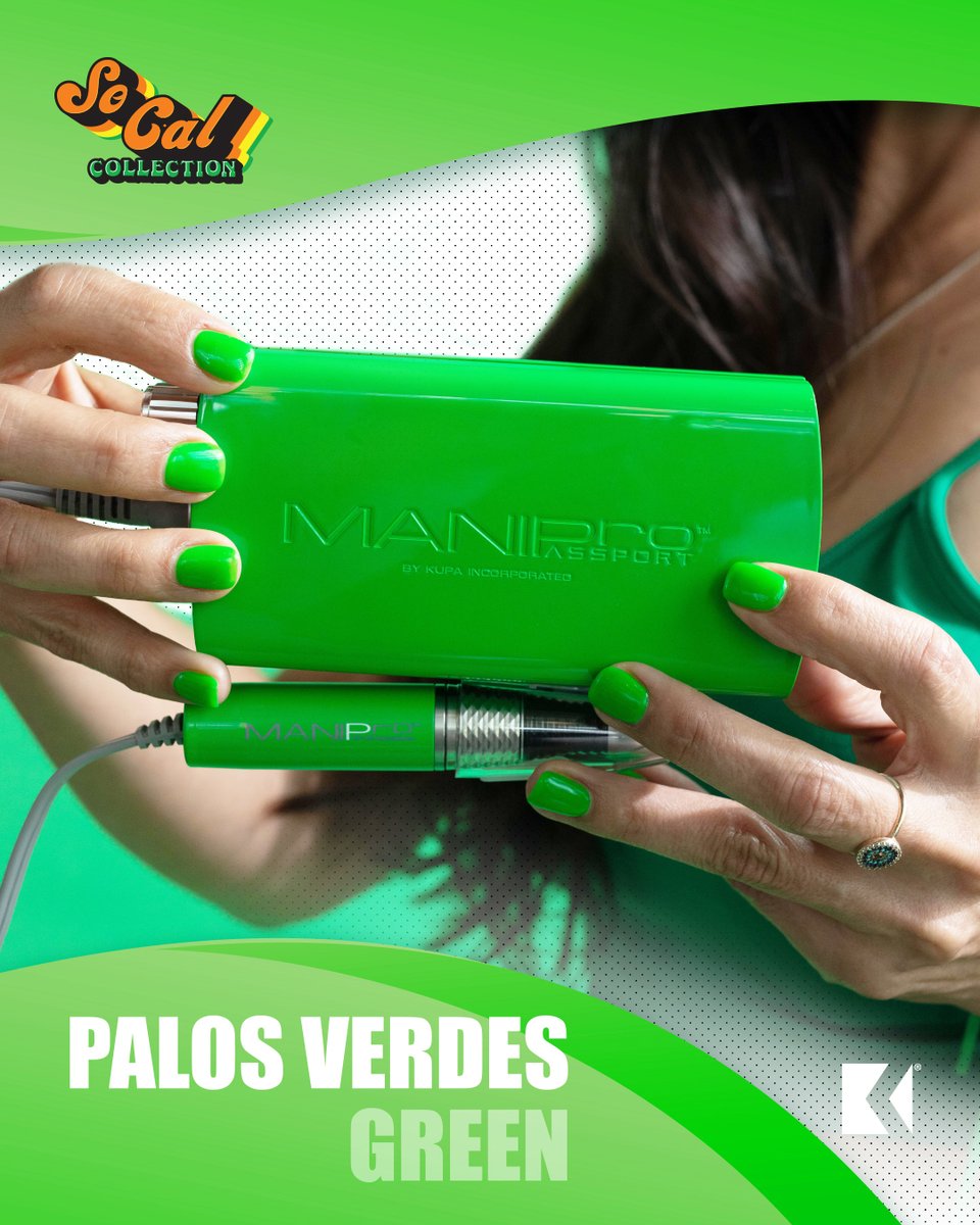 KupaInc's tweet photo. 🔥So Cal collection is BACK. Are you ready? 💚 Fall in love with this color Palos Verdes Green 💚 !!! Time to wrap yours now!
Palos Verdes Green ManiPro PassPort: https://t.co/a3DtyPnusj
#kupainc #nailefile #manipro #efile #nail #manicure #gelnail #acrylicnail https://t.co/A870JyWXkZ