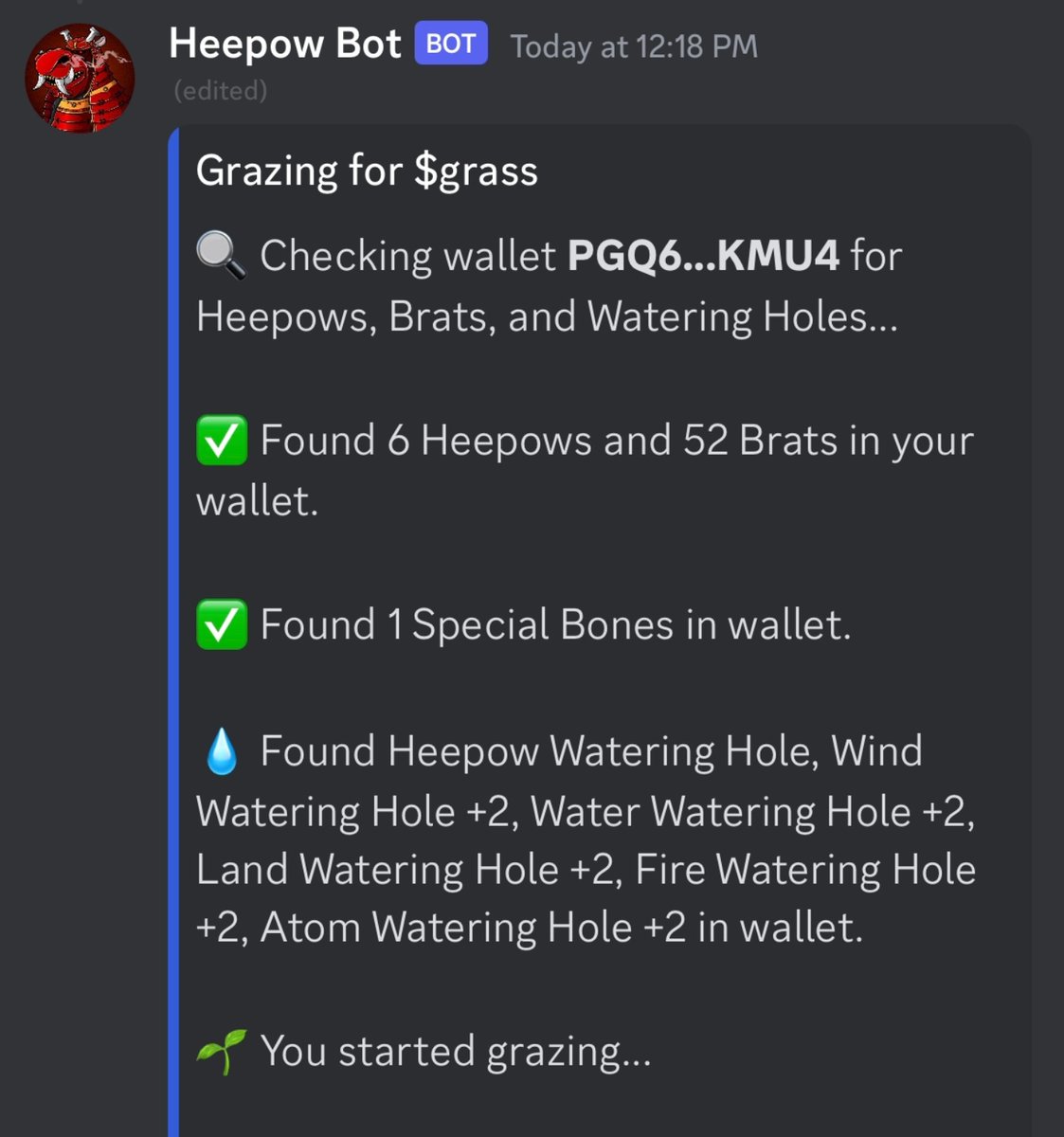 Fenjita86's tweet photo. Hey #Algofam, 

More news from team @AlgoBones Bone Buddies with @MHeepow Collab Trait grazing for $GRASS in their discord?? 🤯🎉

Don't forget all Collab Traits have bonus perks! ☠️🔥

Shuffle still live with unclaimed bounties!!

https://t.co/B0x8RMeyPS https://t.co/fy2MznK0sA