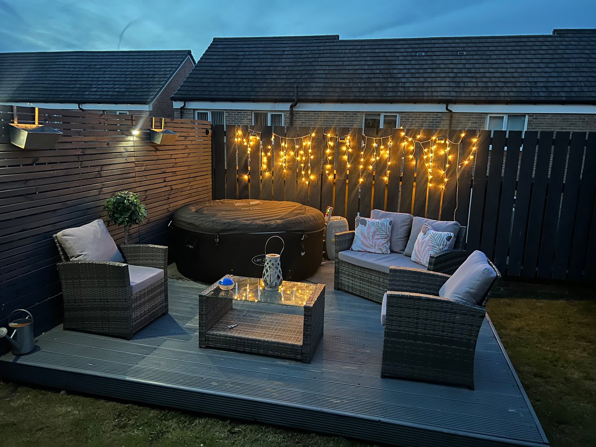 Kellyf_84's tweet photo. A beautiful sunshiney day ending with a cosy night in the hot tub 🥰 https://t.co/t0oAkqkYhH