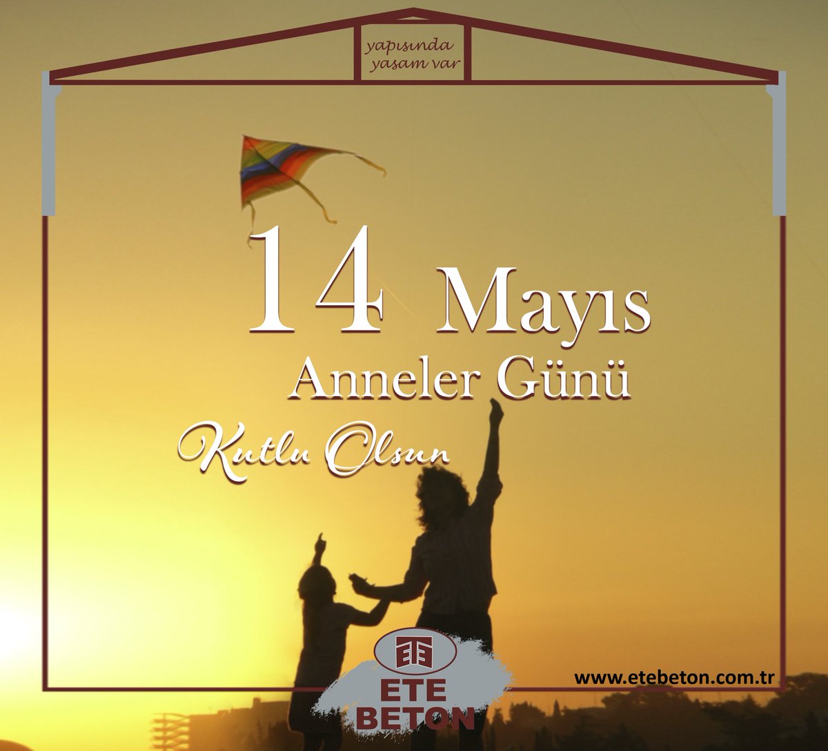EteBeton's tweet photo. Anneler Günü Kutlu Olsun 
🔺 ETE BETON YAPISINDA YAŞAM VAR

#etebeton #annelergünü #anne #mayıs #inşaat  #hayat #van https://t.co/LJM4CtohyX