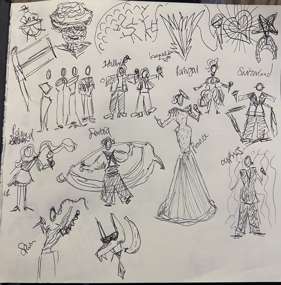CarlyDiem's tweet photo. #draweurovision with the family #Eurovision2023 @NedHartley https://t.co/BctjN7Vedu
