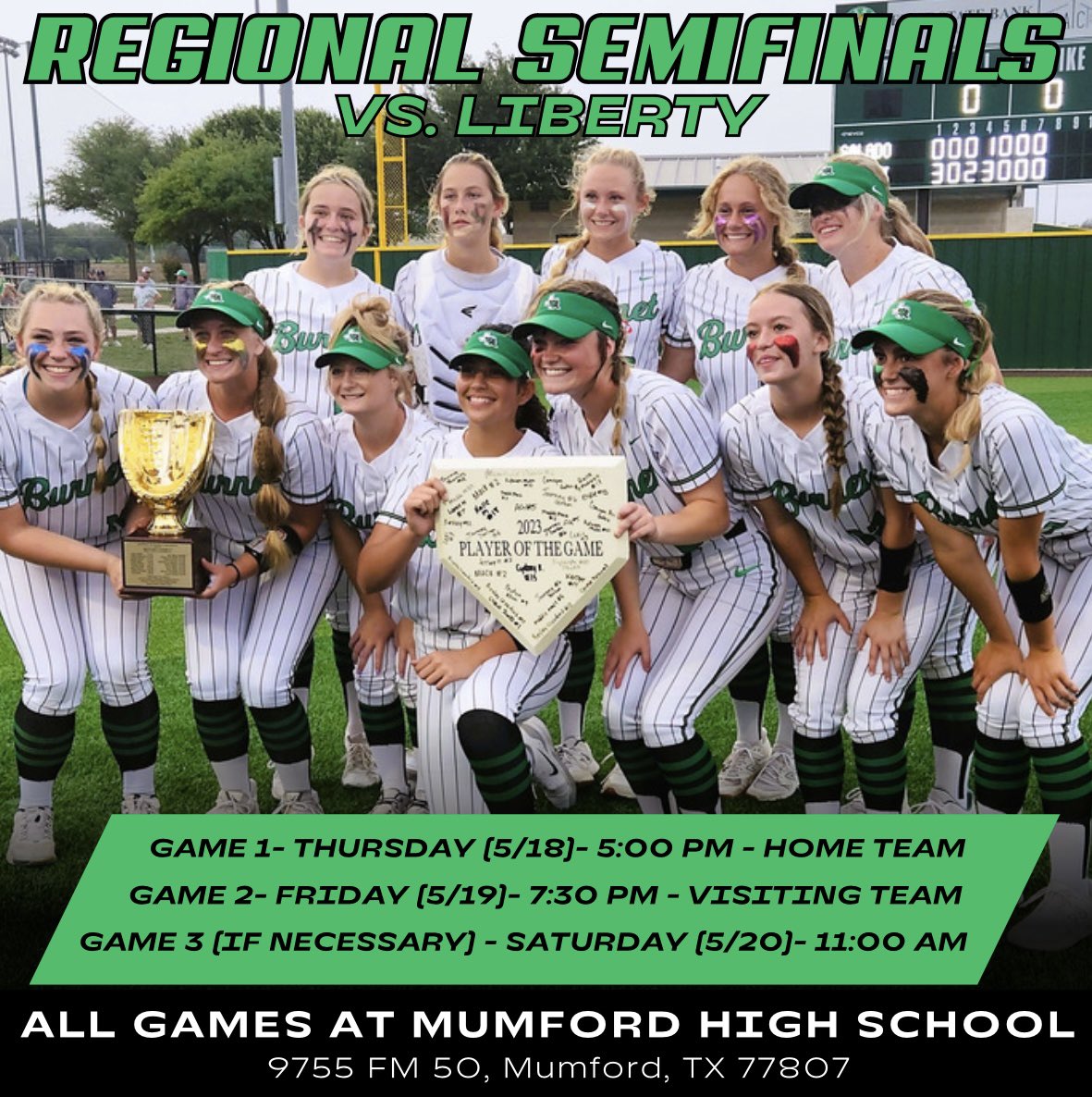 REGIONAL SEMIFINAL INFO!