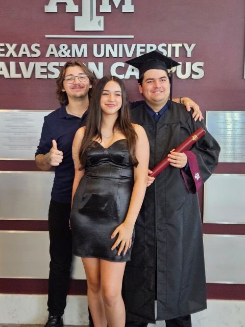 Peanut25's tweet photo. Words can not express how proud I am .Austin graduated from Texas A&amp;M Galveston with a Double Major in Marine Biology and Fisheries! I’m so excited to see what this next chapter holds for him ❤️ https://t.co/M4gaglYUZz