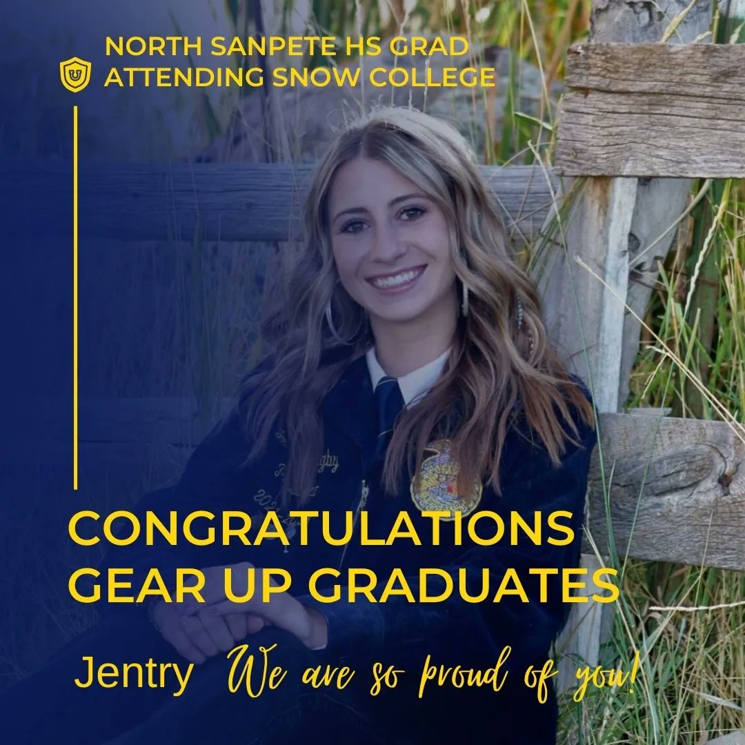 Congratulations to Jentry, senior at #NorthSanpeteHighSchool being the Ag Science Sterling Scholar and winning many scholarships. She’s going to #SnowCollege to study animal science #reachhigher #collegesigningday #GEARUPWorks