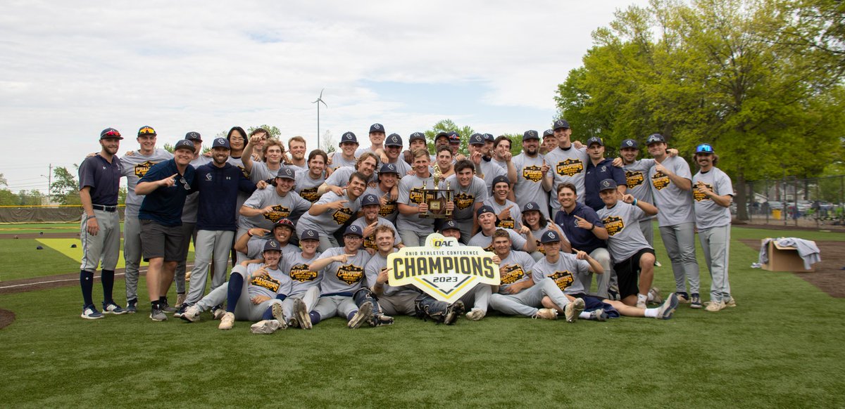 OHAthleticConf's tweet photo. Congratulations to John Carroll, 2023 #OAC Baseball Champions! ⚾️🏆

#OACBaseball #OACChampions https://t.co/f0yEeAKxxU
