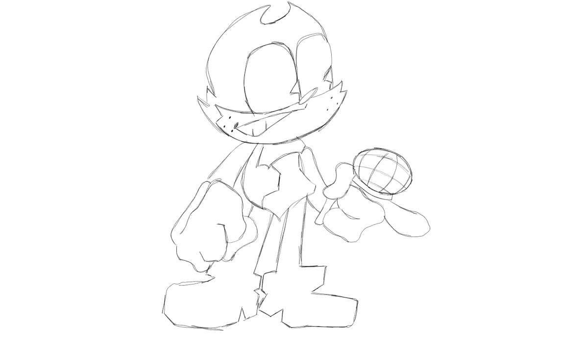 InkyFunkin's tweet photo. d sides bend man sketch https://t.co/CRBzTFVR25