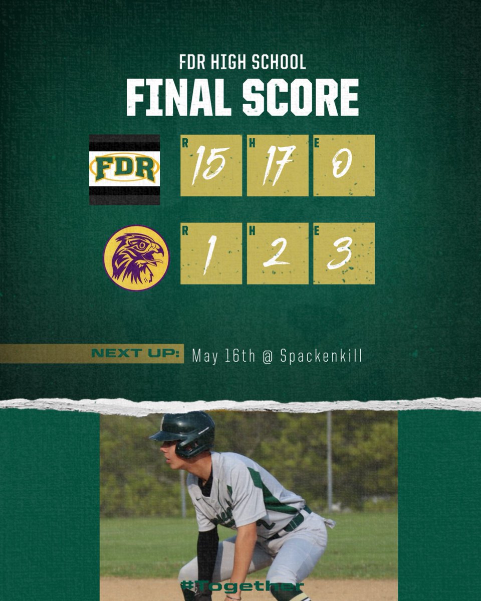 FDRbaseball's tweet photo. From Yesterday...
Owen Brink 5ip, 2H, 10K's
Brink 3H, 2B, 2R, 2RBI
Rider 2H, 2B, 3B,2R
Nolan H, 2RBI
Murphy 2H, 2BB, 3R
Theyshon 3H, 3R
Paul 2H, 2RBI
MIchael Barton and Michael Cowles first varsity hits https://t.co/evpa8u1Kp1
