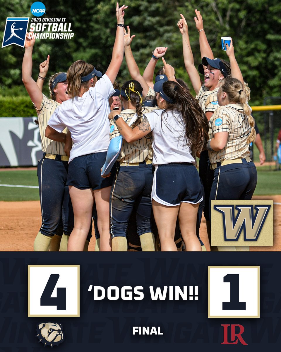 WU_Bulldogs's tweet image. BULLDOGS WIN!!!!!!!!!!

Onto the @NCAADII Super Regionals for the first time in program history!!!!

#WINgate took down Lenoir-Rhyne 6-2 &amp;amp; 4-1 on Saturday to move one!

#OneDog