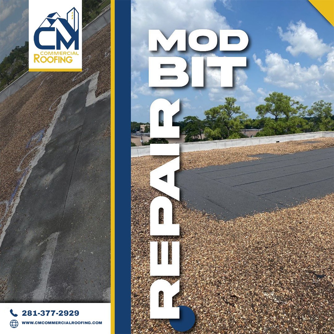 CommRoofingHTX's tweet image. At CM Commercial Roofing, we offer efficient and reliable Mod Bit repair services to ensure the longevity and performance of your commercial roof. 
Contact us at:
281-377-2929
cmcommercialroofing.com 
#modbit #repair #Commercial