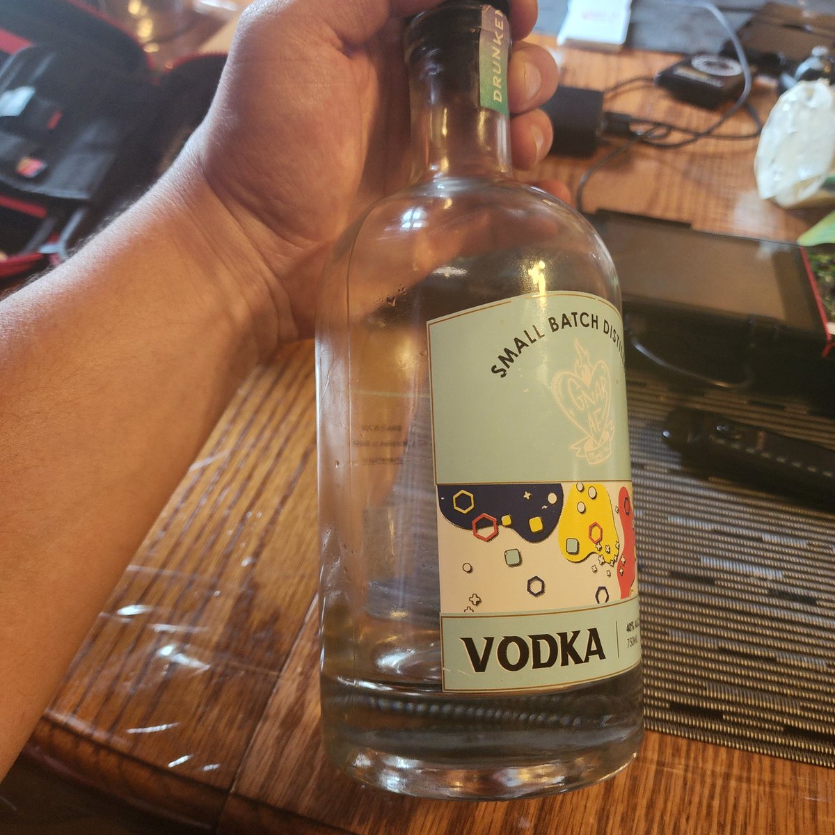 mrbojangos's tweet photo. It's a terribly sad day when my @GnarAF_DAO vodka is empty. 😢
Good thing I can just go to https://t.co/EkntMqq8lR and grab some more and have it delivered to my door! In the meantime we have tequila. Anyone have a fav?
#vodka #vodkasnob #sharemore #dao #nft #web3 https://t.co/nYsaX9kdDU