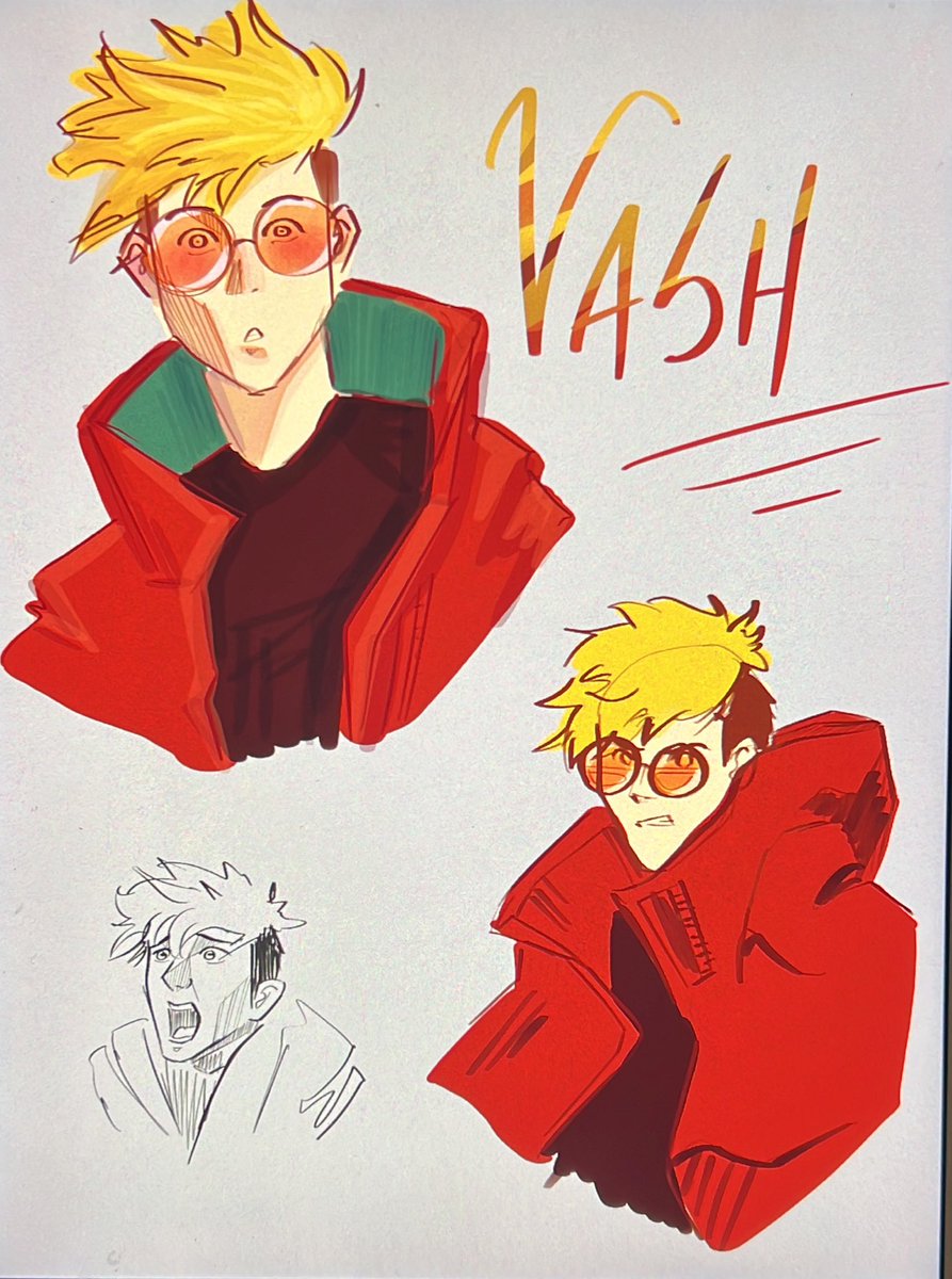 Loser_By_Design's tweet photo. Vash redraws 

#trigunstampede #vashstampede #vashthestampede #anime #art https://t.co/iuUGbcSXd6