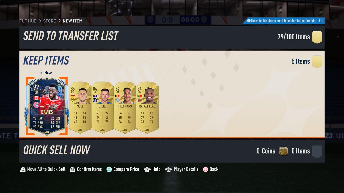 Don't expect anything from the tradable pack but these reds are shocking.  

Davies a small W though ✅