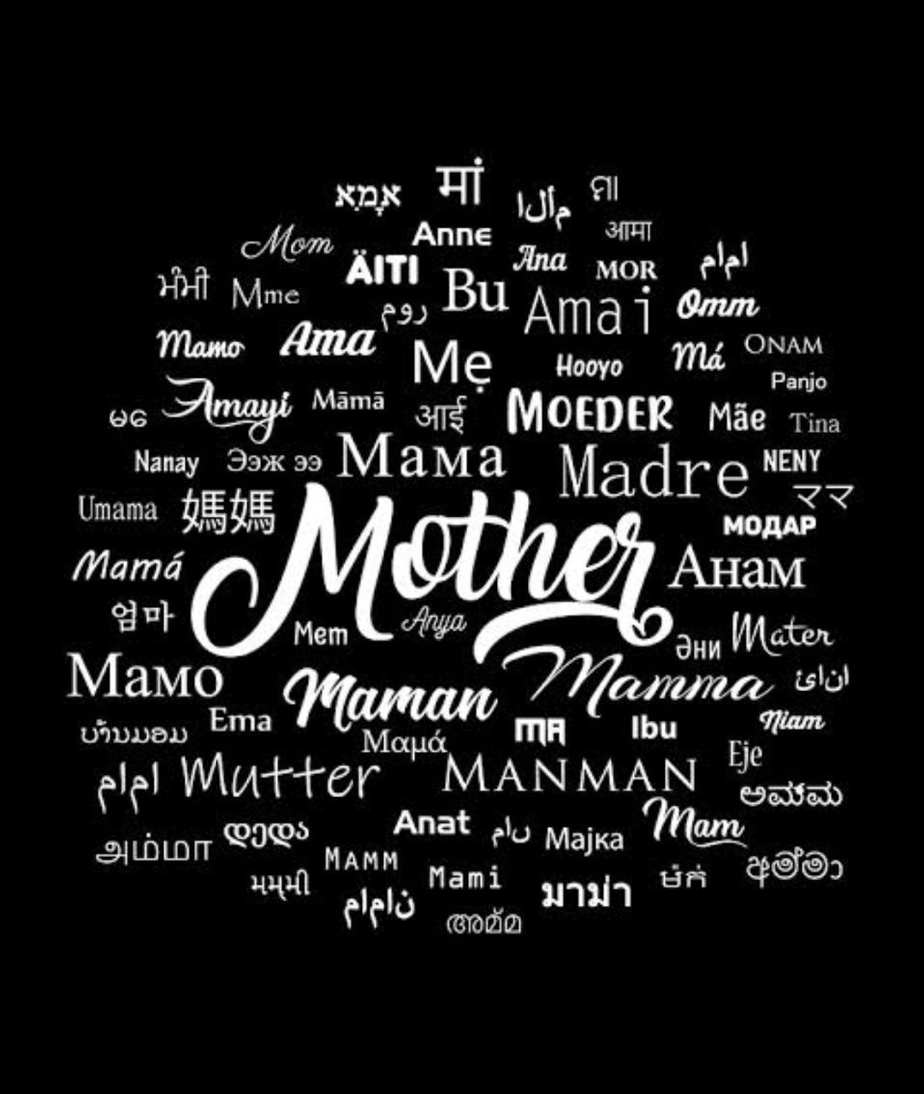 CaptainSpicer's tweet photo. Such beautiful words, across the languages, for the word 'Mother'. This Mother's Day let us hold space and love for whoever that person is, was (or wants to be) in our lives. No matter their age, gender, sexuality, or role in our lives, simply reach out &amp; thank them  #MothersDay https://t.co/wV7n63cOYf